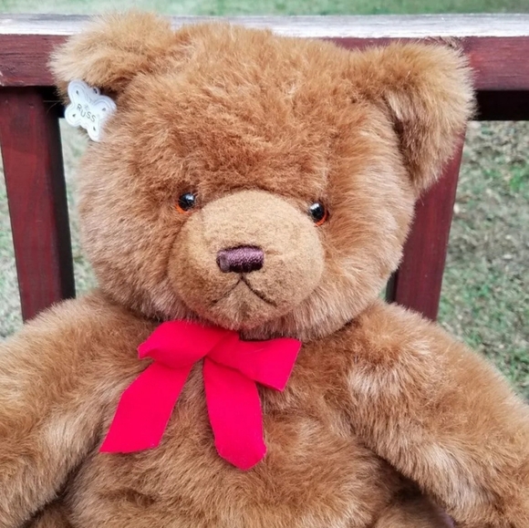 Older RUSS Plush Teddy Bear - ABOUT 17" TALL - Picture 8 of 11